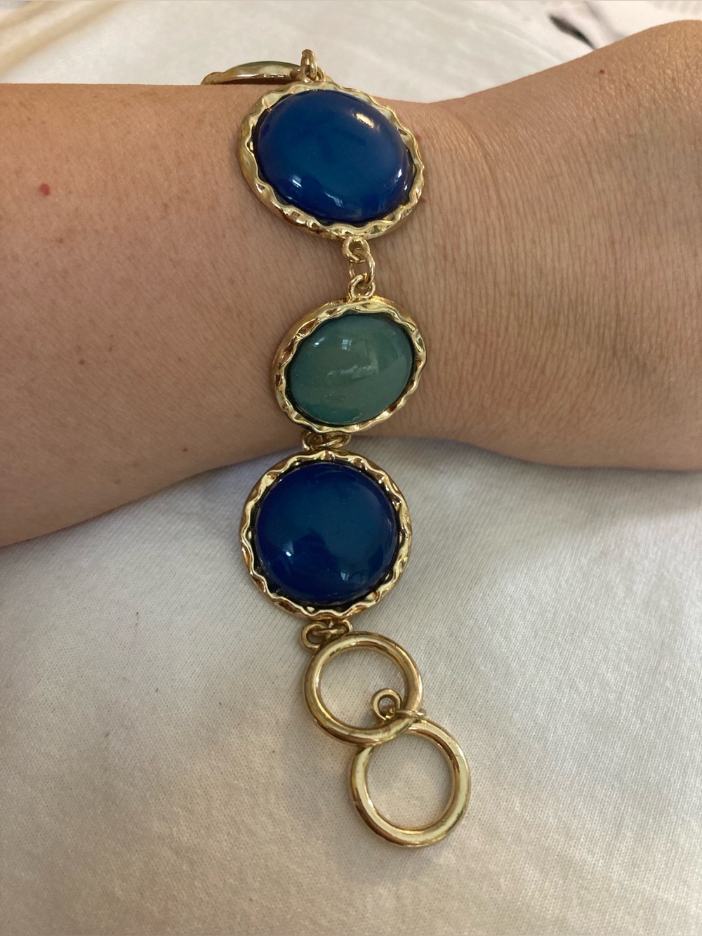 Round Panel Link Bracelet